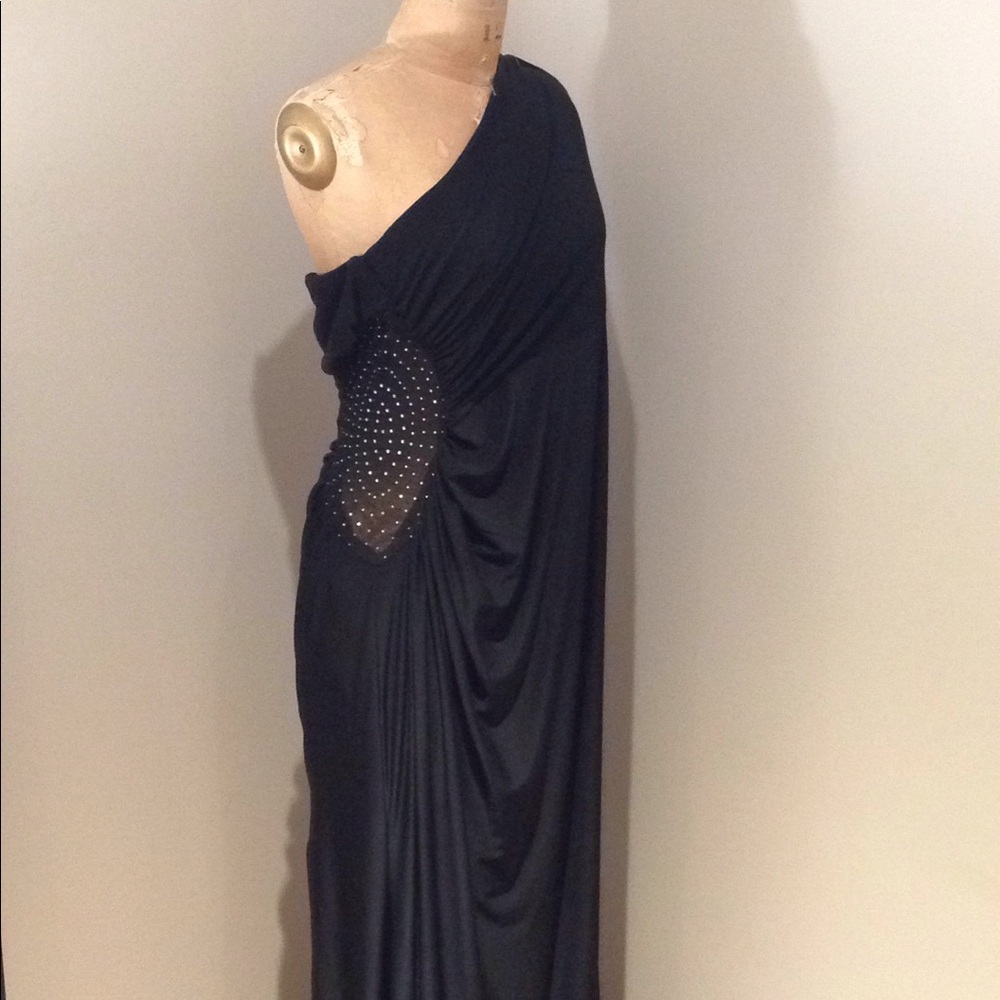 Ruched Crystal evening gown